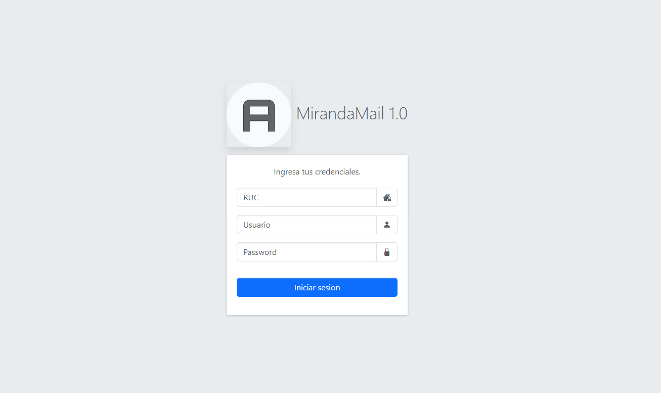Dashboard de Mailing MirandaSoft