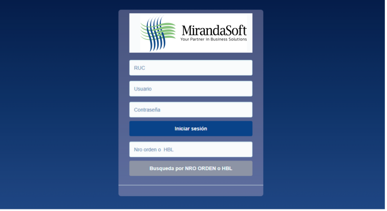 Dashboard de Tracking MirandaSoft